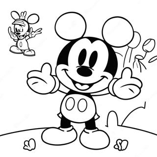 Pagina Da Colorare Dellavventura Di Mickey Mouse Playhouse 58486-48594