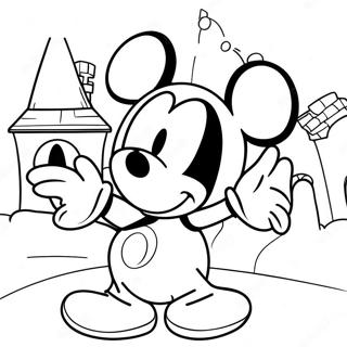 Pagina Da Colorare Dellavventura Di Mickey Mouse Playhouse 58486-48595