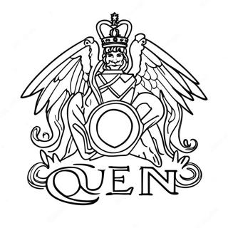 Pagina Da Colorare Logo Dei Queen 58755-48799