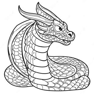 Pagina Da Colorare Del Drago Serpente Sputafuoco 58796-48839