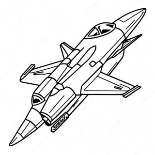 Pagina Da Colorare Del Jet Da Combattimento Colorato 59056-49044