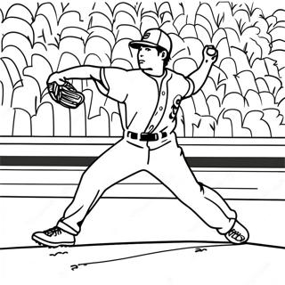 Pagina Da Colorare Di Shohei Ohtani In Azione Di Lancio 59247-49190