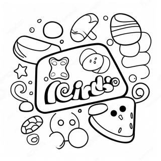 Pagina Da Colorare Del Logo Di Nerds Candy 59286-49223