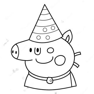 Pagina Da Colorare Del Cappello Da Festa Di Peppa Pig 59297-49229