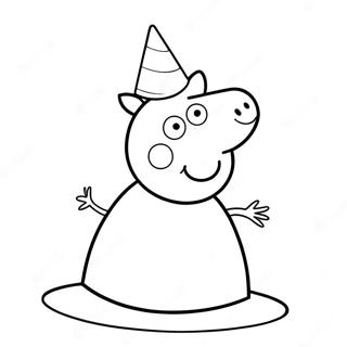 Pagina Da Colorare Del Cappello Da Festa Di Peppa Pig 59297-49230