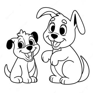 Pagina Da Colorare Dei Cani Disney Giocosi 59347-49273