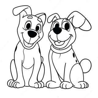 Pagina Da Colorare Dei Cani Disney Giocosi 59347-49276