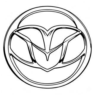 Pagina Da Colorare Del Logo Mazda 59436-49339