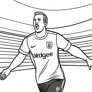 Pagina Da Colorare Harry Kane Che Segna Un Gol 59527-49415