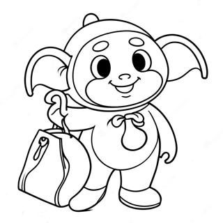 Tinky Winky Con La Sua Borsa Da Colorare 5965-4768