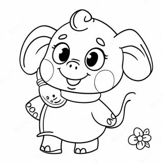 Pagina Da Colorare Di Emily Elephant Peppa Pig Carina 59917-49732