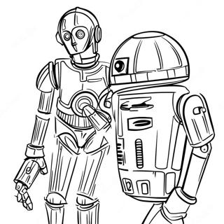 Pagina Da Colorare Di C3po Con R2d2 60377-50093