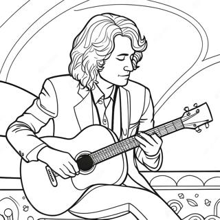 Pagina Da Colorare Jimmy Page Che Suona La Chitarra 60537-50221