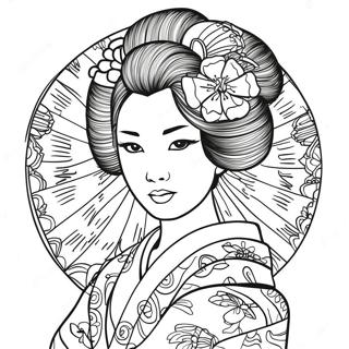 Pagina Da Colorare Della Geisha 60846-50466