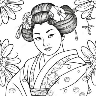 Pagina Da Colorare Della Geisha 60846-50467