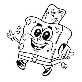 Pagina Da Colorare San Valentino Di Spongebob 61086-50654