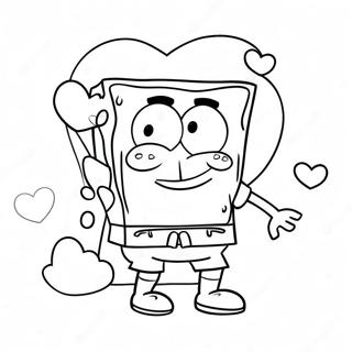 Pagina Da Colorare San Valentino Di Spongebob 61086-50656