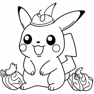 Halloween Pikachu Pagine Da Colorare