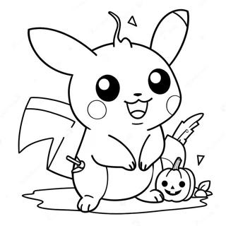 Pagina Da Colorare Di Pikachu Per Halloween 6114-4883