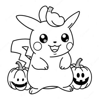 Pikachu Vestito Da Zucca Pagine Da Colorare 6115-4888