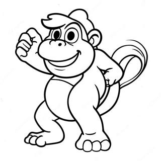 Dixie Kong Pagine Da Colorare