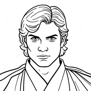 Pagina Da Colorare Di Anakin Skywalker In Abiti Da Jedi 61237-50785