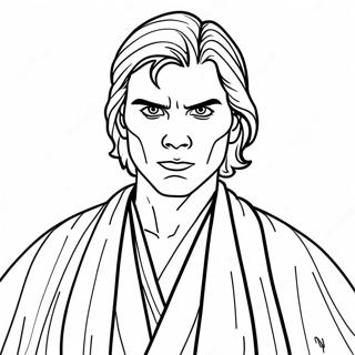 Pagina Da Colorare Di Anakin Skywalker In Abiti Da Jedi 61237-50786