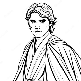 Pagina Da Colorare Di Anakin Skywalker In Abiti Da Jedi 61237-50787