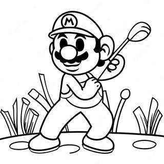 Pagina Da Colorare Di Mario Golf 61436-50935