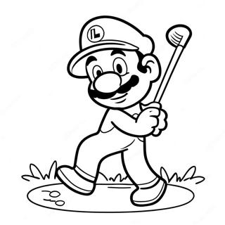 Mario Golf Pagine Da Colorare