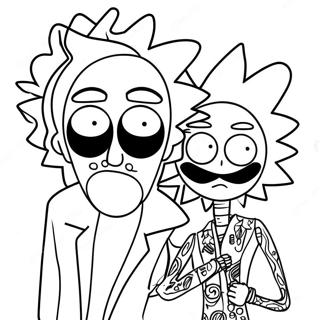 Rick E Morty Stoner Pagine Da Colorare