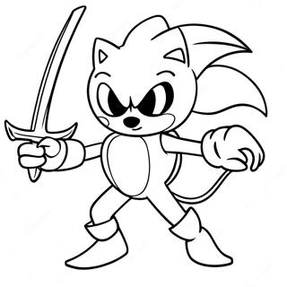 Excalibur Sonic Pagine Da Colorare