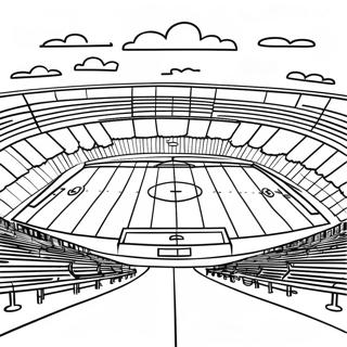 Pagina Da Colorare Di Un Campo Da Calcio Realistico 61926-51324