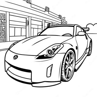 Pagina Da Colorare Nissan 350z Alla Moda 61947-51340