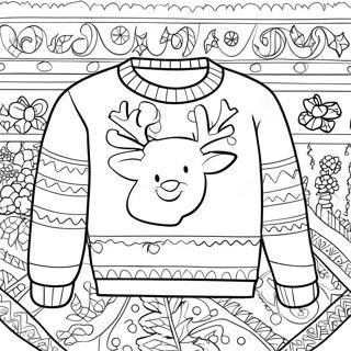 Maglione Di Natale Pagine Da Colorare