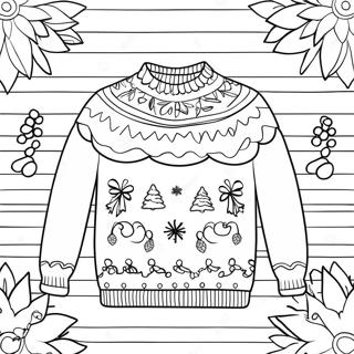 Maglione Di Natale Pagine Da Colorare