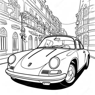 Pagina Da Colorare Auto Sportiva Porsche Classica 6225-4975