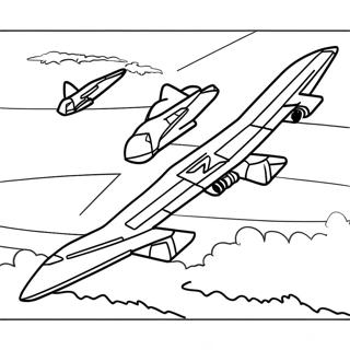 Pagina Da Colorare Del B2 Bomber In Volo 62428-51717