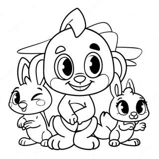 Pagina Da Colorare Dei Personaggi Adorabili Dei Baby Looney Tunes 62618-51869