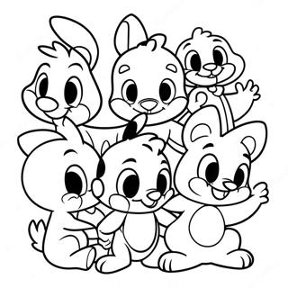 Pagina Da Colorare Dei Personaggi Adorabili Dei Baby Looney Tunes 62618-51871