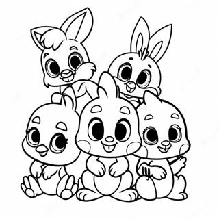 Pagina Da Colorare Dei Personaggi Adorabili Dei Baby Looney Tunes 62618-51872