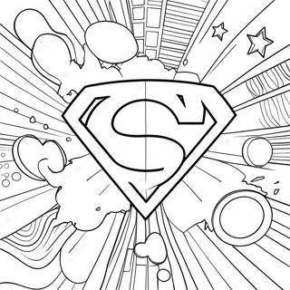 Pagina Da Colorare Del Logo Del Supereroe 62627-51867