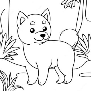 Shiba Inu Pagine Da Colorare