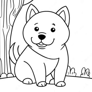 Pagina Da Colorare Di Un Shiba Inu 62838-52022