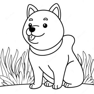 Pagina Da Colorare Di Un Shiba Inu 62838-52023