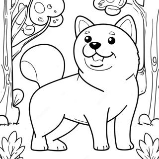 Pagina Da Colorare Di Un Shiba Inu 62838-52024