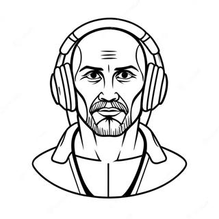 Pagina Da Colorare Di Titan Speakerman Con Cuffie Colorate 6325-5152