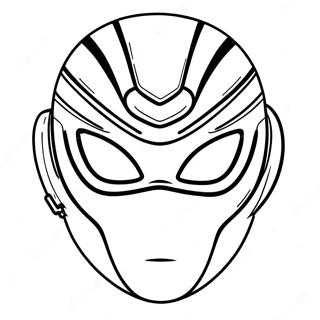 Maschera Power Ranger Pagine Da Colorare