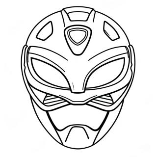 Pagina Da Colorare Maschera Power Ranger 63449-52499