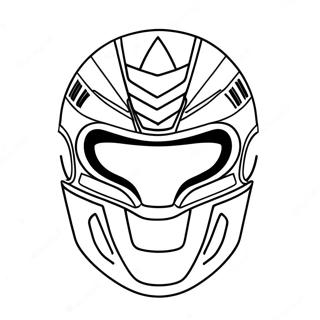 Pagina Da Colorare Maschera Power Ranger Colorata 63450-52511